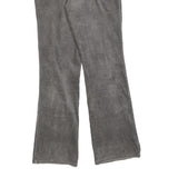 NAVY BLUE Womens Cotton Blend Navy Blue Regular Flared Trousers W28 L32