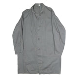 WORKER Mens Grey Cotton Blend Button Jacket XL Plain Workwear Durable
