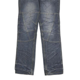 REWARD Mens Blue Regular Fit Straight Leg Denim Jeans W34 L34 Casual Wear