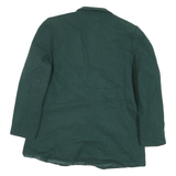 SAG HARBOR Womens Green Wool Blazer Jacket UK 10 Classic Button Closure Tailored