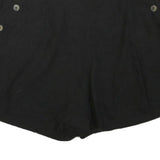 MONSOON Womens Shorts Black Casual L W36 Button Detail Comfortable Summer Wear