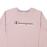 CHAMPION Womens Pink Crew Neck XL Cotton Blend Sweatshirt Pullover