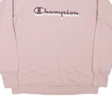 CHAMPION Womens Pink Crew Neck XL Cotton Blend Sweatshirt Pullover