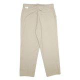 RED KAP Mens Polyester Blend Beige Regular Fit Straight Leg Trousers W36 L32