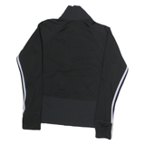 ADIDAS Mens Black & White Track Jacket M Polyester Zip Slim Fit Sportswear