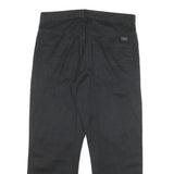 DOCKERS Mens Cotton Blend Black Regular Fit Straight Leg Trousers W33 L26 Casual