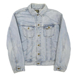 LEE Mens Light Blue Denim Jacket XL Cotton Blend Button Closure Classic