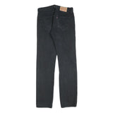 LEVI'S 501 Mens Jeans Black Regular Straight Denim Medium W30 L32 Classic Fit