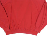 PAULO VANNI Womens Red Sweatshirt L Embellished Castle Design Crew Neck Casual