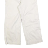 TOMMY HILFIGER Womens Cotton Blend Cream Relaxed Straight Trousers W32 L25