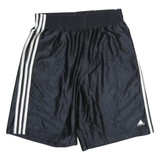 ADIDAS Mens Black Sports Casual Shorts M W26 Polyester Blend Comfortable Fit