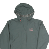 HELLY HANSEN Womens Grey Outdoor Jacket S Polyester Zip Hooded Plain Sporty