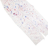 DICKIES Mens White Cotton Blend Paint Splatter Dungarees Loose Fit M W32 L25
