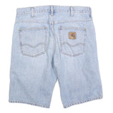 CARHARTT Mens Shorts Blue Denim M W32 Classic Workwear Five Pocket