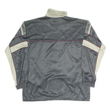 MACIMON Mens Grey & Cream Sport Zip Jacket L Polyester Blend Casual Lightweight