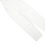 LEVI'S Womens White Cotton Blend Dungarees Regular Fit Twill XS W30 L26 Classic