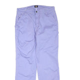 DICKIES Mens Regular Fit Workwear Jeans Lavender Denim W34 L32 Zip Closure