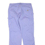 DICKIES Mens Regular Fit Workwear Jeans Lavender Denim W34 L32 Zip Closure