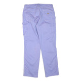 DICKIES Mens Regular Fit Workwear Jeans Lavender Denim W34 L32 Zip Closure