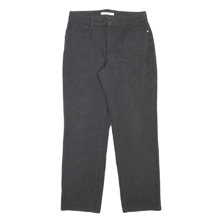 MAC Womens Regular Fit Black Cotton Blend Regular Leg Trousers W30 L29 Stretch