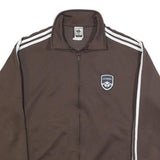 ADIDAS World Cup 2006 Hamburg Mens Brown & White Track Jacket L Polyester Zip