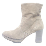 ARA Womens Ankle Boots Beige Polyester UK 4.5 Comfortable Stylish Faux Suede