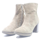 ARA Womens Ankle Boots Beige Polyester UK 4.5 Comfortable Stylish Faux Suede