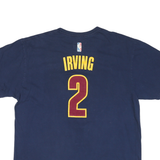 ADIDAS Mens Blue & Maroon Cavs Irving T-Shirt XL Short Sleeve Crew Neck