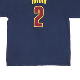 ADIDAS Mens Blue & Maroon Cavs Irving T-Shirt XL Short Sleeve Crew Neck