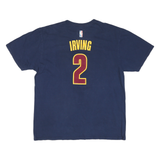 ADIDAS Mens Blue & Maroon Cavs Irving T-Shirt XL Short Sleeve Crew Neck