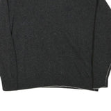 LACOSTE Mens Charcoal Plain Wool Jumper Crew Neck Basic Knit XS