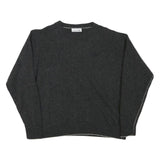 LACOSTE Mens Charcoal Plain Wool Jumper Crew Neck Basic Knit XS