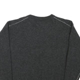 LACOSTE Mens Charcoal Plain Wool Jumper Crew Neck Basic Knit XS