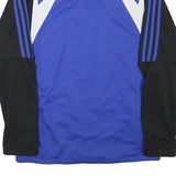 ADIDAS Womens Blue & Black Zip Jacket XL Polyester Blend Sportswear