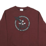 CHAMPION Mens Maroon Saskatchewan Indian Institute Sweatshirt Crew Neck XL