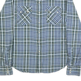 LEVI'S Mens Blue & Green Check Shirt M Classic Cotton Long Sleeve Button