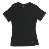 POLO RALPH LAUREN Womens Black T-Shirt L Short Sleeve Crew Neck Classic Cotton
