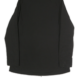 NEW BALANCE Womens Black Hooded Zip Jacket M Polyester Blend Plain Athletic