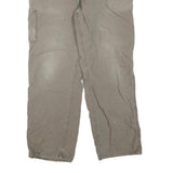 CARHARTT Mens Cotton Blend Beige Regular Fit Straight Trousers W36 L32 Workwear