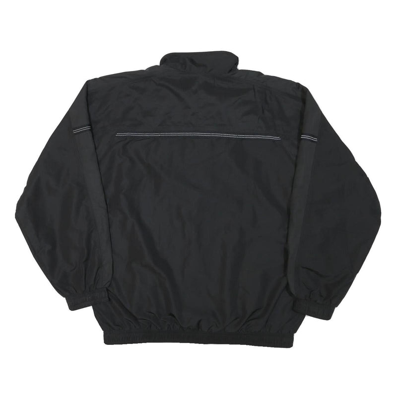 PUMA Mens Black Sports Zip Jacket M Polyester Blend Plain Athletic Activewear