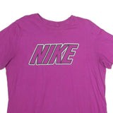 NIKE Mens Purple Graphic T-Shirt M Short Sleeve Crew Neck Cotton Casual