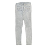 LEVI'S Womens Slim Skinny Denim Light Blue Jeans W27 L32 Slim Fit Zip Closure