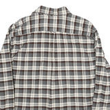 JACHS Mens Grey & Brown Check Shirt 2XL Cotton Blend Classic Casual Flannel