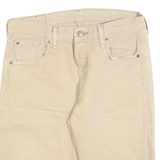 LEVI'S Mens Shorts Beige Casual Plain M W30 Cotton Blend Summer Style