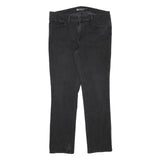 LEVI'S Womens Slim Black Denim Jeans W33 L29 Cotton Blend Zip Casual Fashion