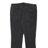 LEVI'S Womens Slim Black Denim Jeans W33 L29 Cotton Blend Zip Casual Fashion