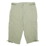 FRENCH CUFF Womens Shorts Beige Casual Cotton Blend UK 10 W32 Cargo Style