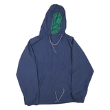 GAP Mens Blue & Green Hooded Zip Jacket M Polyester Blend Outdoor Casual