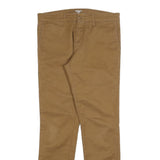 CARHARTT Mens Slim Fit Brown Cotton Blend Trousers W31 L32 Casual Workwear