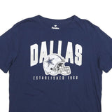 FANATICS Mens Navy Blue Dallas Graphic T-Shirt XL Short Sleeve Crew Neck Cotton